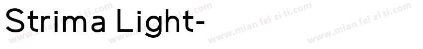 Strima Light字体转换